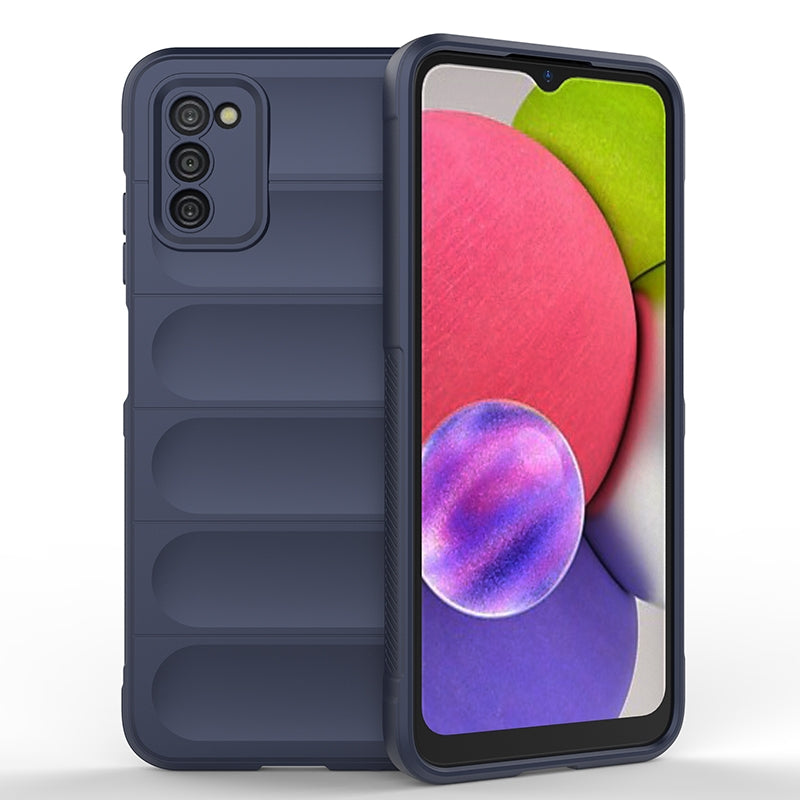 Samsung Galaxy A03s Magic Shield TPU + Flannel Phone Case: Durable, Non-toxic, Easy Access, Stylish Design