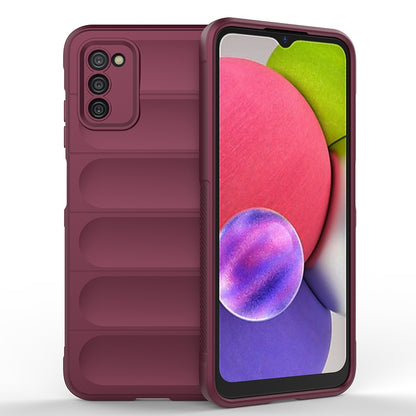 Samsung Galaxy A03s Magic Shield TPU + Flannel Phone Case: Durable, Non-toxic, Easy Access, Stylish Design