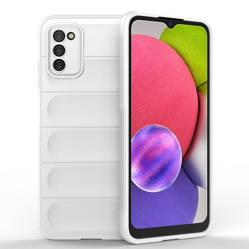 Samsung Galaxy A03s Magic Shield TPU + Flannel Phone Case: Durable, Non-toxic, Easy Access, Stylish Design