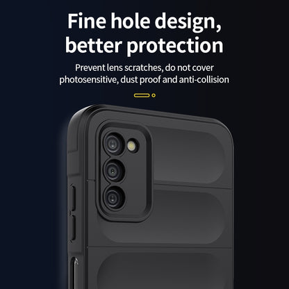 Samsung Galaxy A03s Magic Shield TPU + Flannel Phone Case: Durable, Non-toxic, Easy Access, Stylish Design