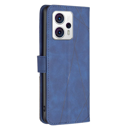 Motorola Moto G13 4G Wallet Case – Rhombus Texture PU Leather, Magnetic Buckle, Card Slots, Stand Function, Shockproof Protective Cover