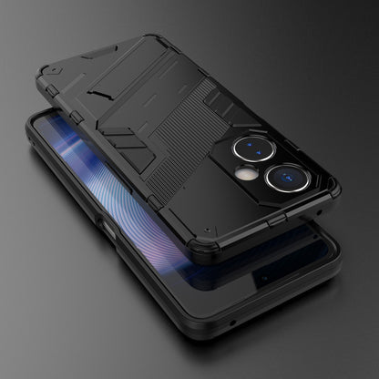 OnePlus Nord CE 3 Shockproof Phone Case - Punk Armor 2-in-1 PC + TPU with Invisible Holder