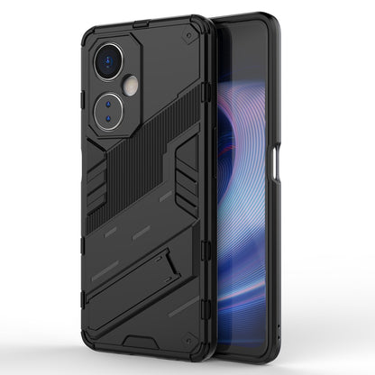 OnePlus Nord CE 3 Shockproof Phone Case - Punk Armor 2-in-1 PC + TPU with Invisible Holder