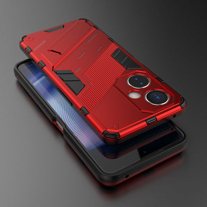 OnePlus Nord CE 3 Shockproof Phone Case - Punk Armor 2-in-1 PC + TPU with Invisible Holder