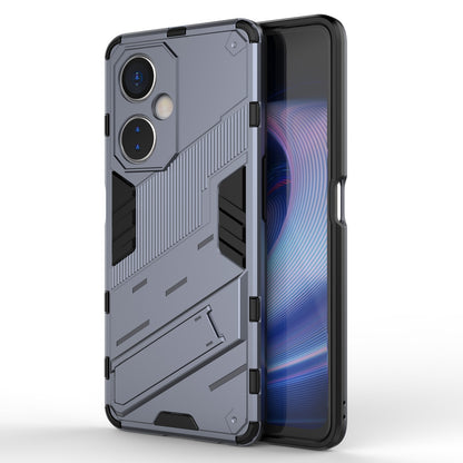 OnePlus Nord CE 3 Shockproof Phone Case - Punk Armor 2-in-1 PC + TPU with Invisible Holder