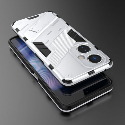 OnePlus Nord CE 3 Shockproof Phone Case - Punk Armor 2-in-1 PC + TPU with Invisible Holder