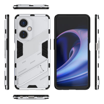 OnePlus Nord CE 3 Shockproof Phone Case - Punk Armor 2-in-1 PC + TPU with Invisible Holder