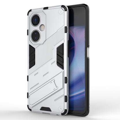 OnePlus Nord CE 3 Shockproof Phone Case - Punk Armor 2-in-1 PC + TPU with Invisible Holder