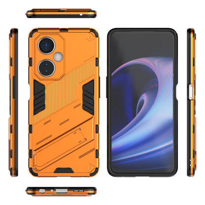 OnePlus Nord CE 3 Shockproof Phone Case - Punk Armor 2-in-1 PC + TPU with Invisible Holder