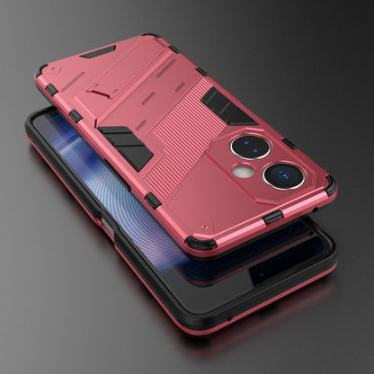 OnePlus Nord CE 3 Shockproof Phone Case - Punk Armor 2-in-1 PC + TPU with Invisible Holder