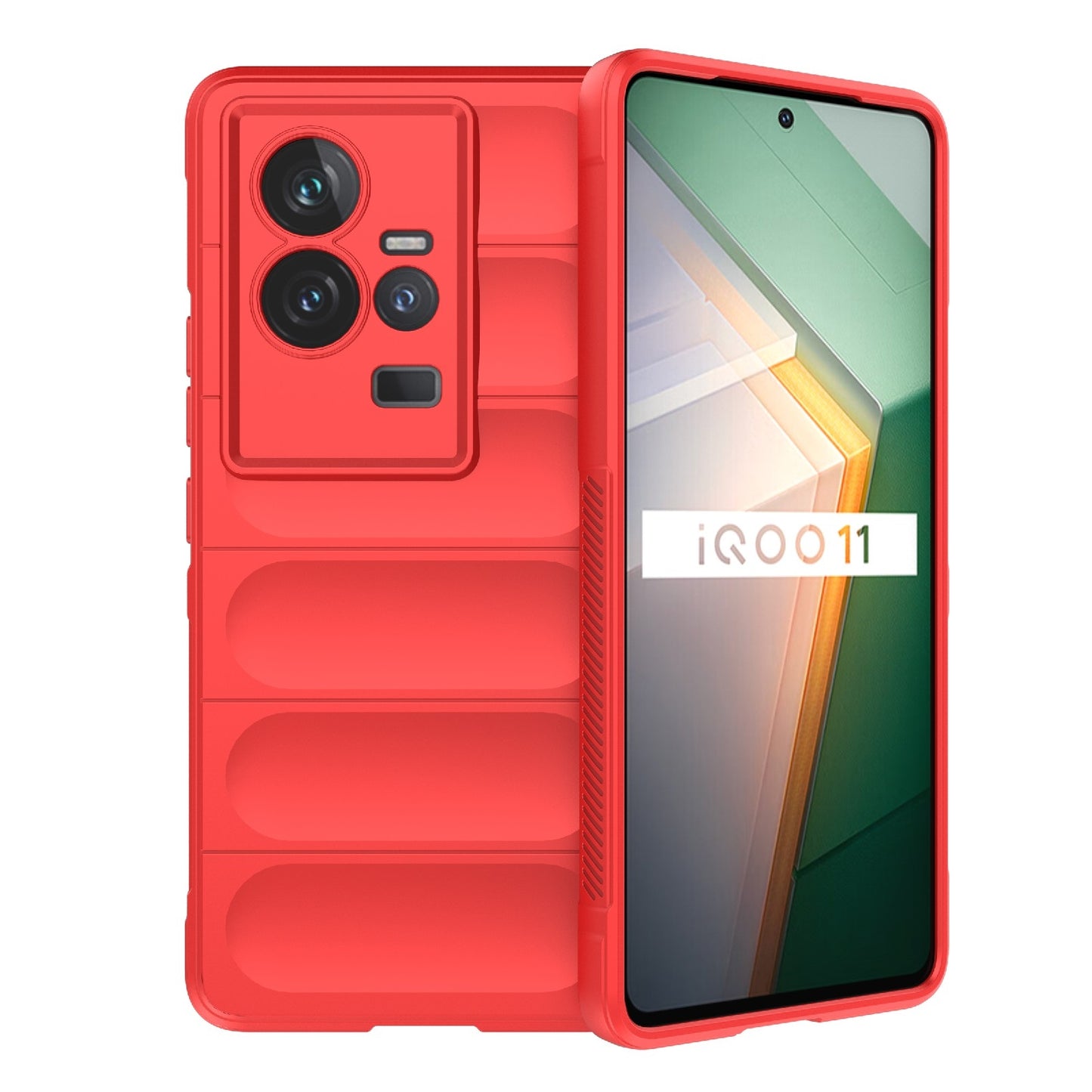 vivo iQOO 11 5G Magic Shield TPU + Flannel Phone Case: Durable, Non-toxic, Easy Access, Stylish Design