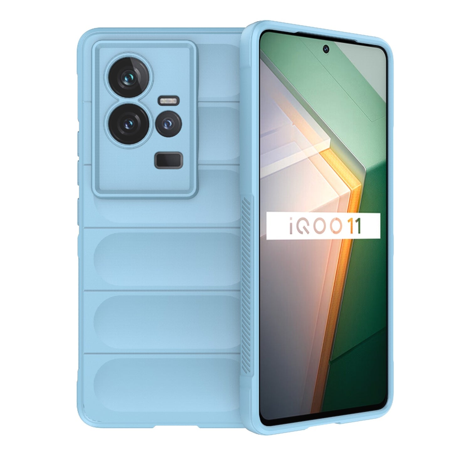 vivo iQOO 11 5G Magic Shield TPU + Flannel Phone Case: Durable, Non-toxic, Easy Access, Stylish Design