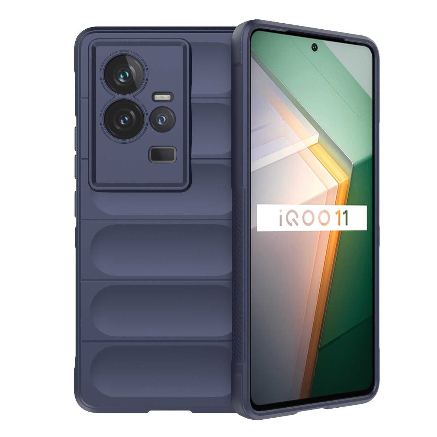 vivo iQOO 11 5G Magic Shield TPU + Flannel Phone Case: Durable, Non-toxic, Easy Access, Stylish Design