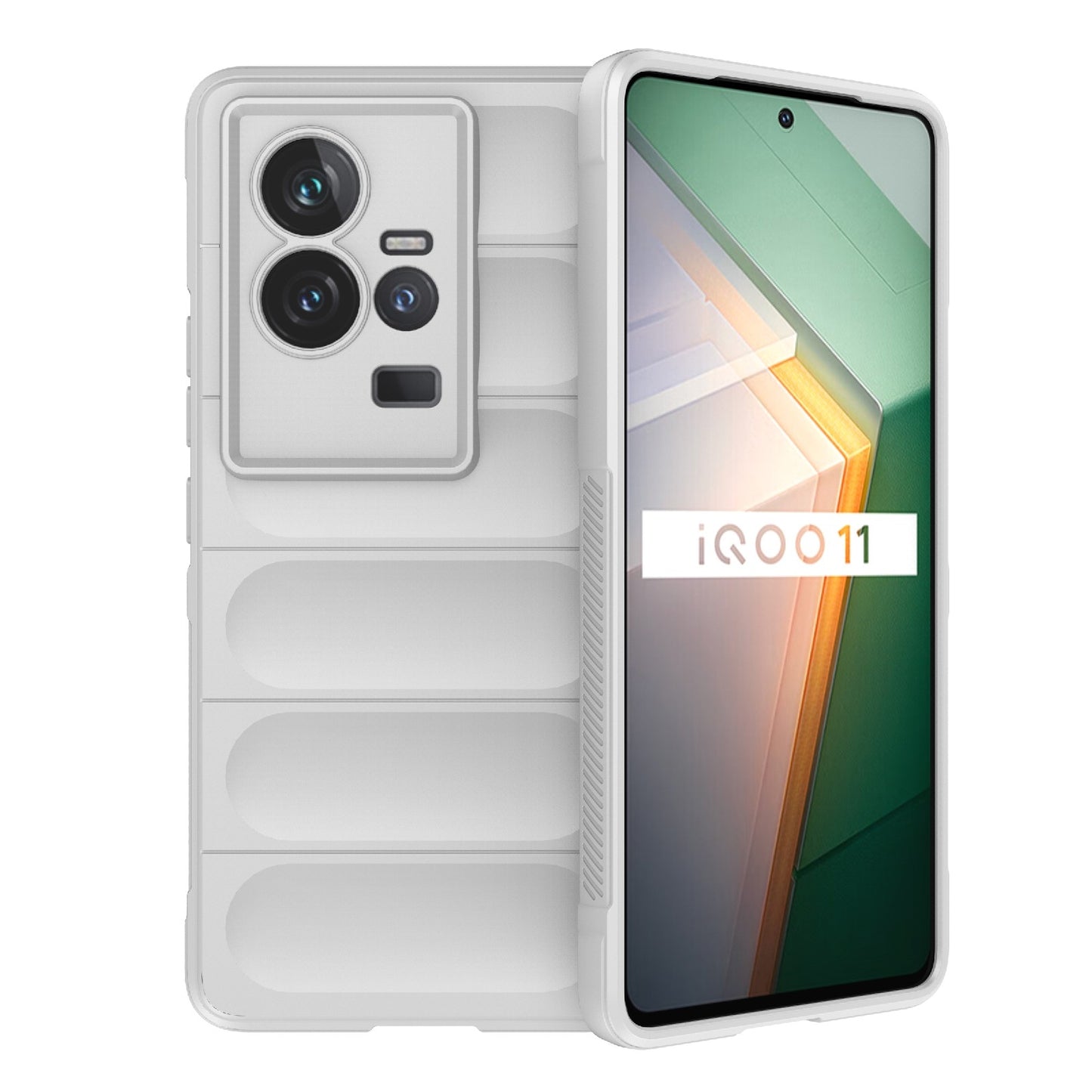 vivo iQOO 11 5G Magic Shield TPU + Flannel Phone Case: Durable, Non-toxic, Easy Access, Stylish Design