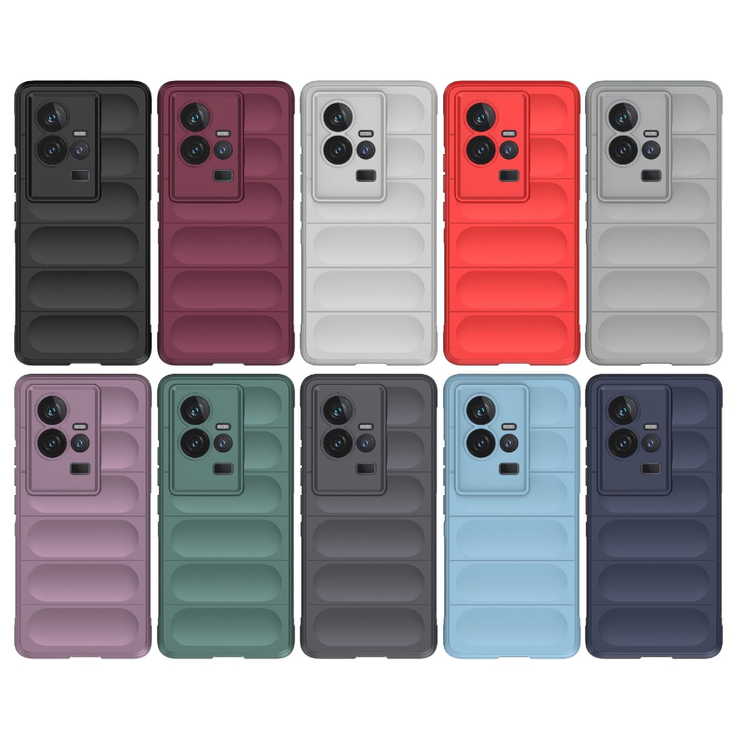 vivo iQOO 11 5G Magic Shield TPU + Flannel Phone Case: Durable, Non-toxic, Easy Access, Stylish Design