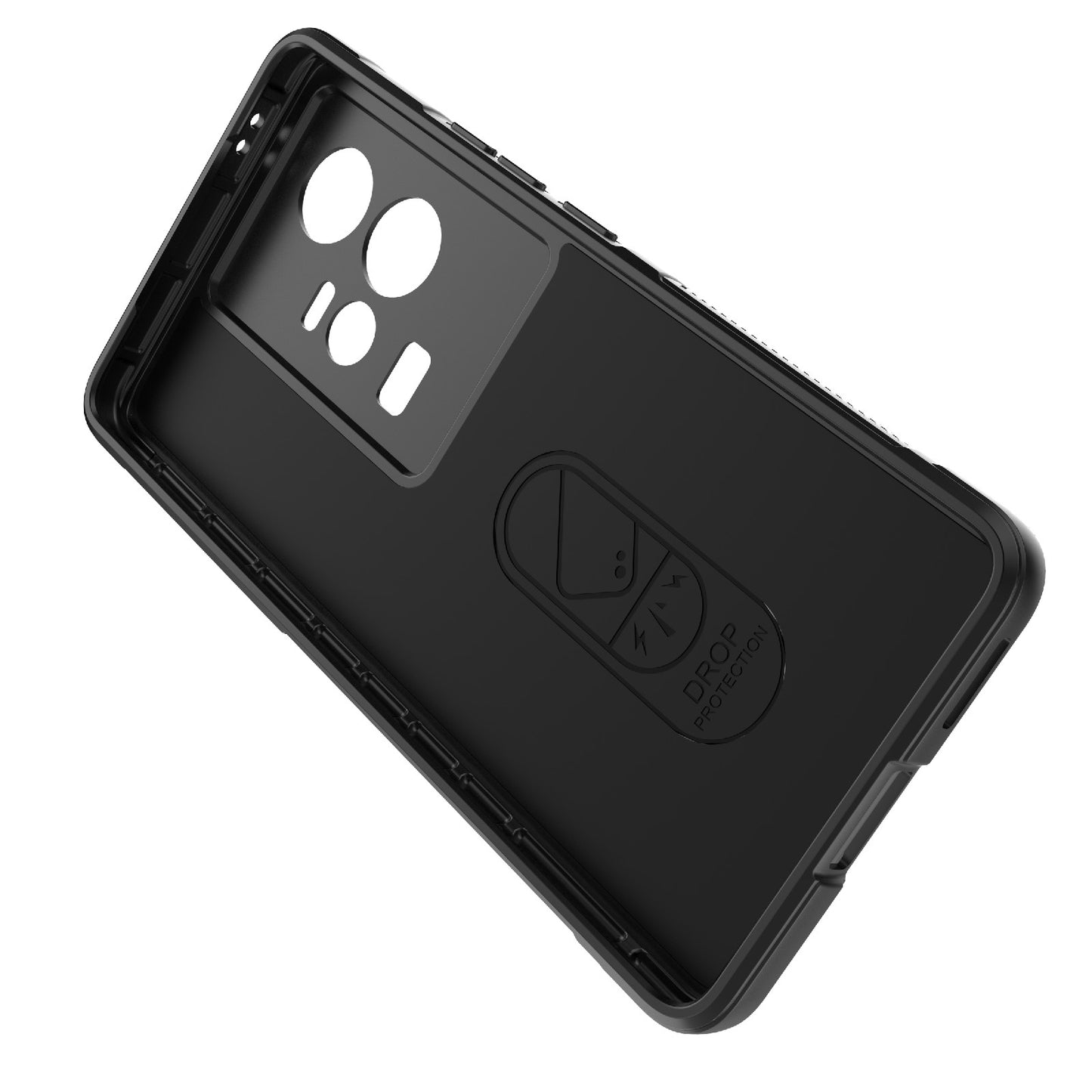 vivo iQOO 11 5G Magic Shield TPU + Flannel Phone Case: Durable, Non-toxic, Easy Access, Stylish Design
