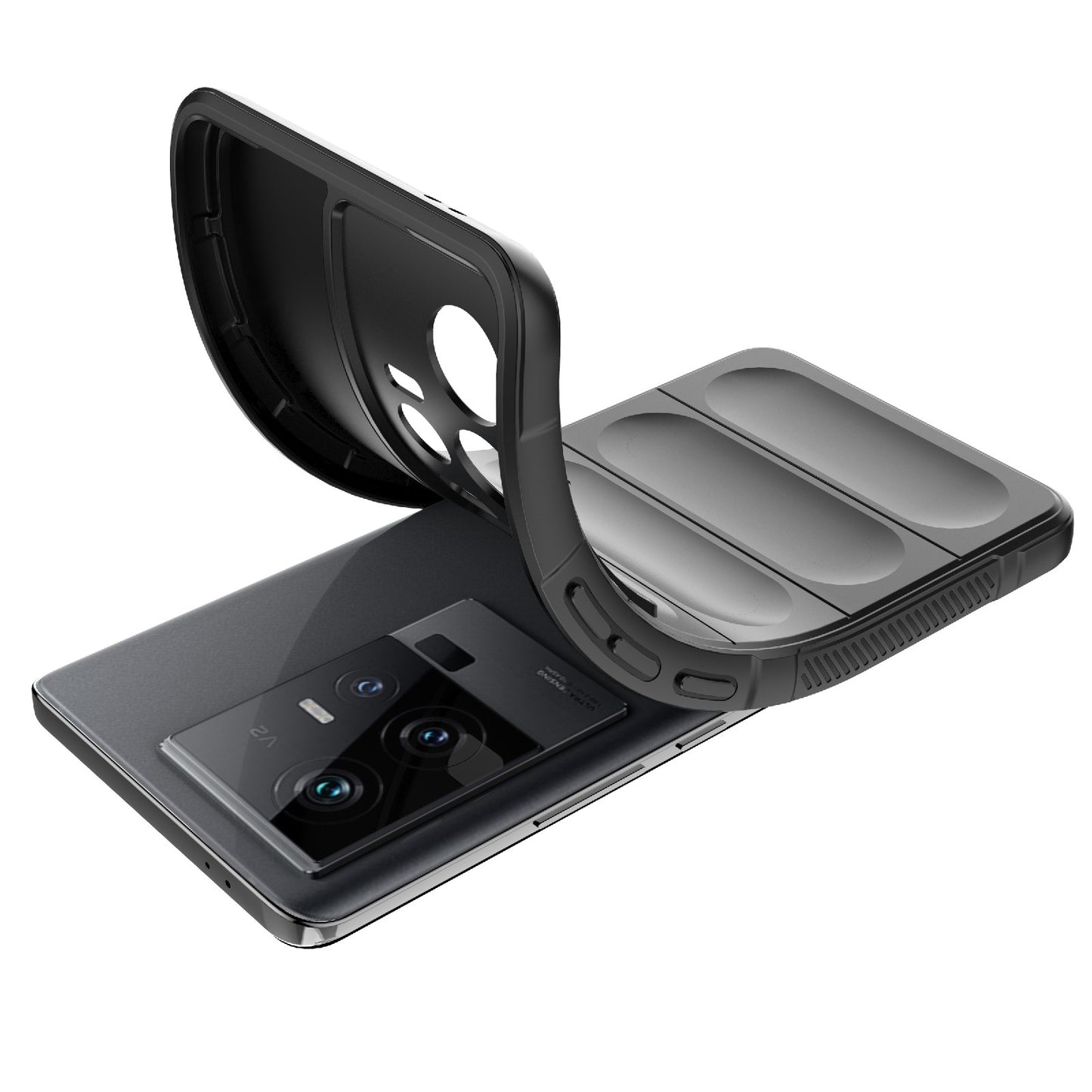 vivo iQOO 11 5G Magic Shield TPU + Flannel Phone Case: Durable, Non-toxic, Easy Access, Stylish Design