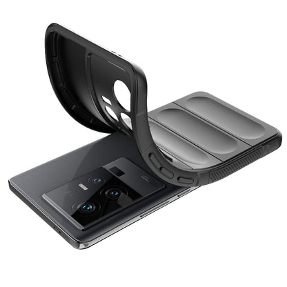 vivo iQOO 11 5G Magic Shield TPU + Flannel Phone Case: Durable, Non-toxic, Easy Access, Stylish Design