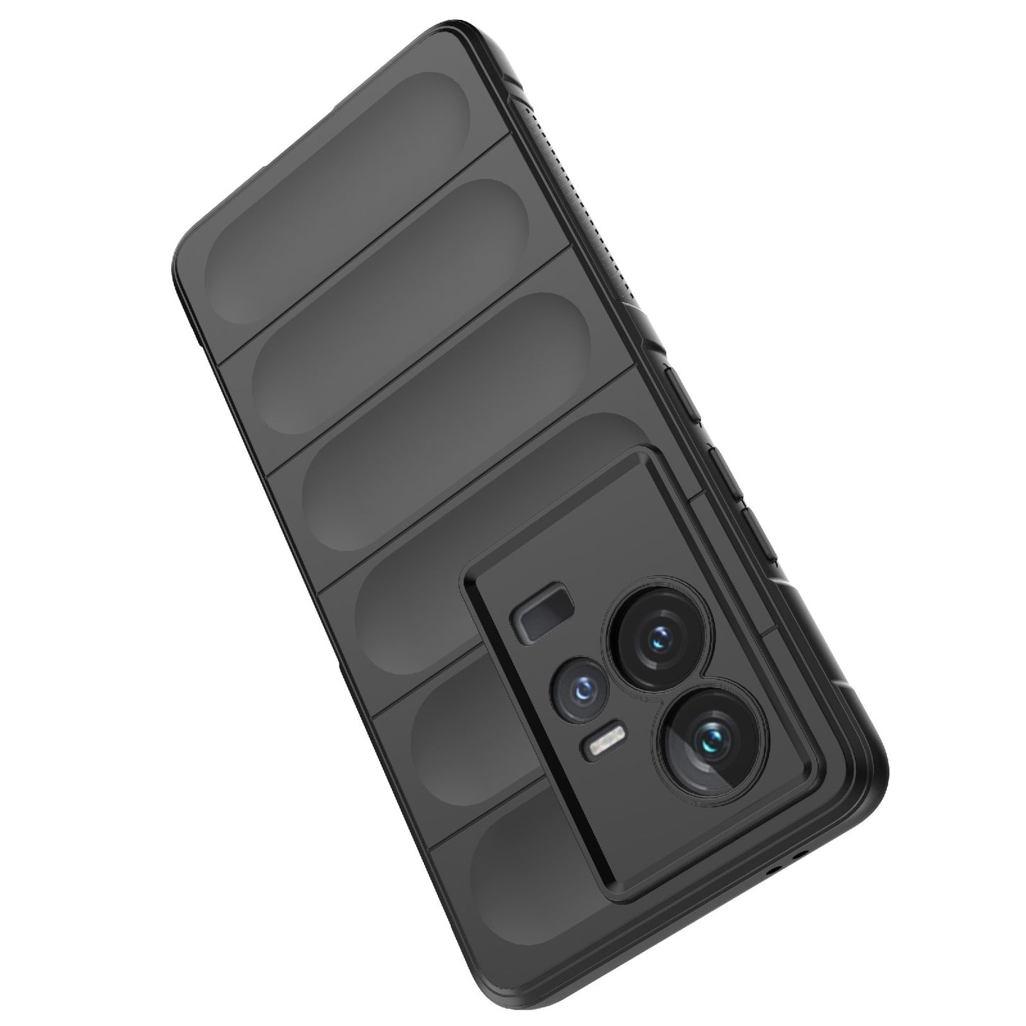 vivo iQOO 11 5G Magic Shield TPU + Flannel Phone Case: Durable, Non-toxic, Easy Access, Stylish Design