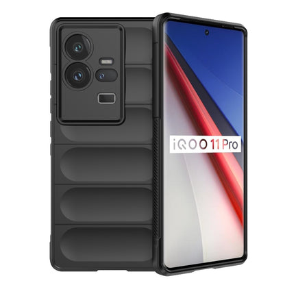 vivo iQOO 11 Pro 5G Magic Shield TPU + Flannel Phone Case: Durable, Non-toxic, Easy Access, Stylish Design