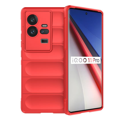 vivo iQOO 11 Pro 5G Magic Shield TPU + Flannel Phone Case: Durable, Non-toxic, Easy Access, Stylish Design