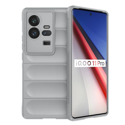vivo iQOO 11 Pro 5G Magic Shield TPU + Flannel Phone Case: Durable, Non-toxic, Easy Access, Stylish Design