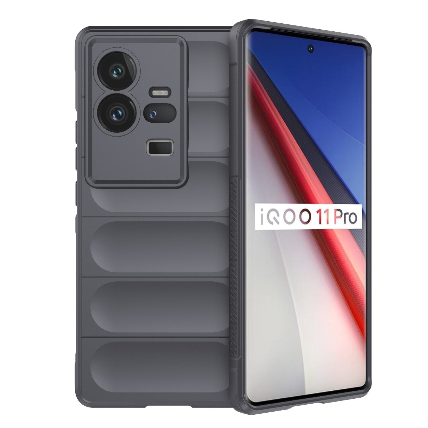 vivo iQOO 11 Pro 5G Magic Shield TPU + Flannel Phone Case: Durable, Non-toxic, Easy Access, Stylish Design