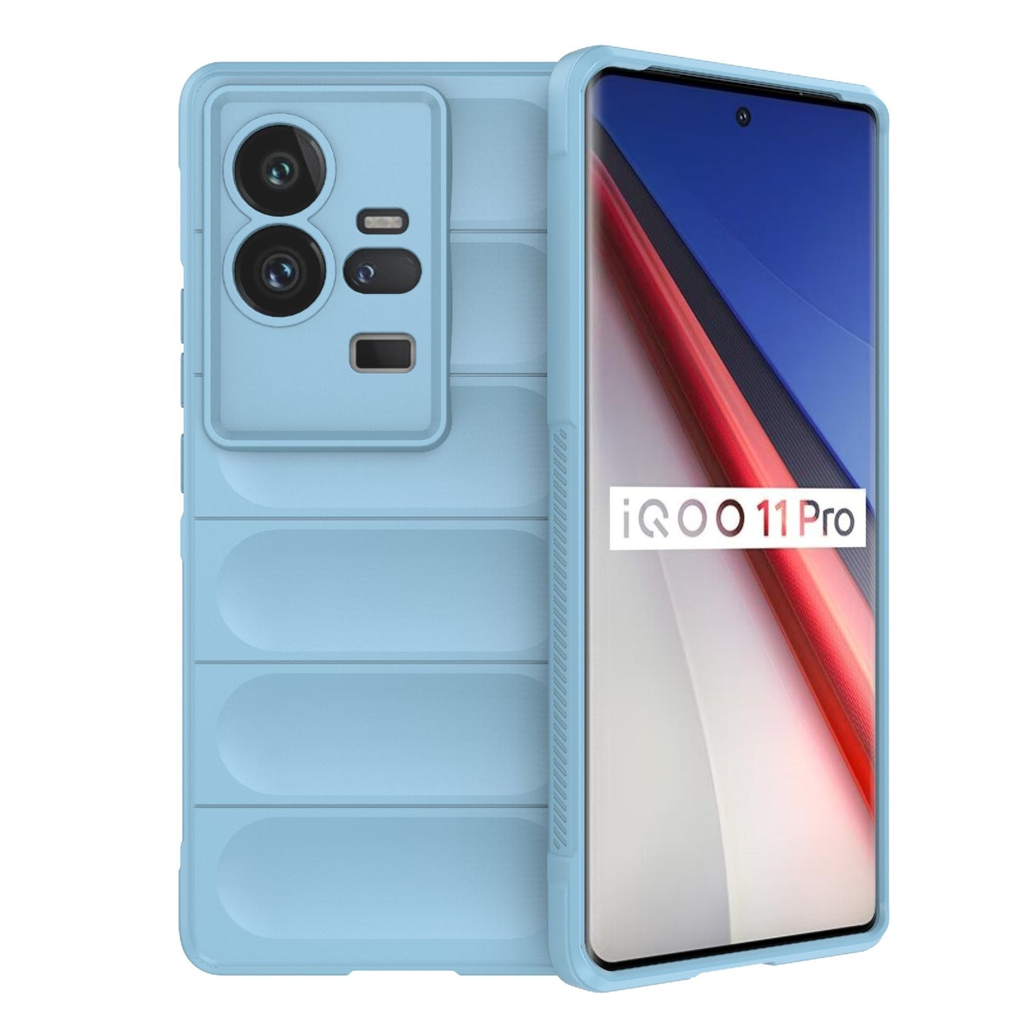 vivo iQOO 11 Pro 5G Magic Shield TPU + Flannel Phone Case: Durable, Non-toxic, Easy Access, Stylish Design