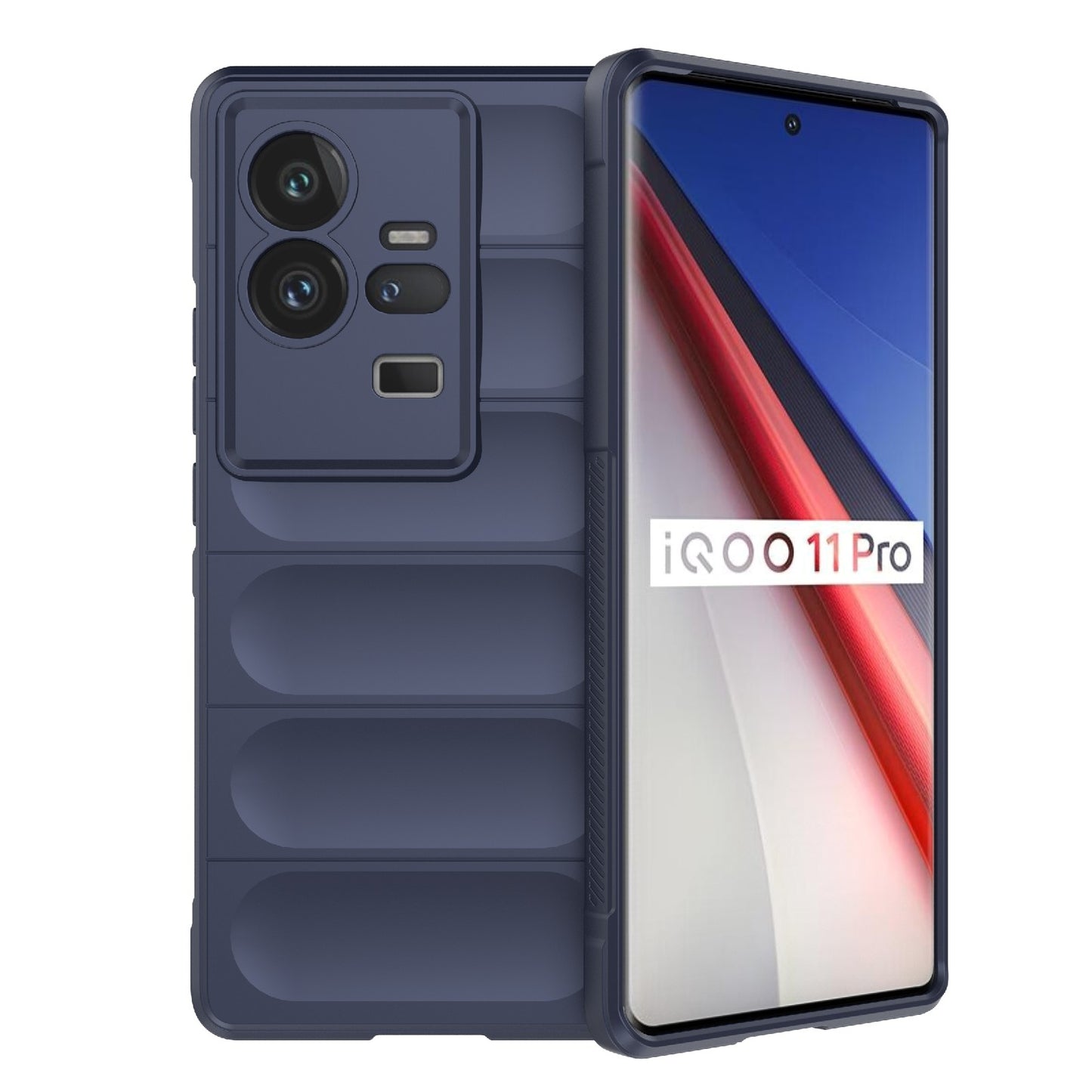 vivo iQOO 11 Pro 5G Magic Shield TPU + Flannel Phone Case: Durable, Non-toxic, Easy Access, Stylish Design