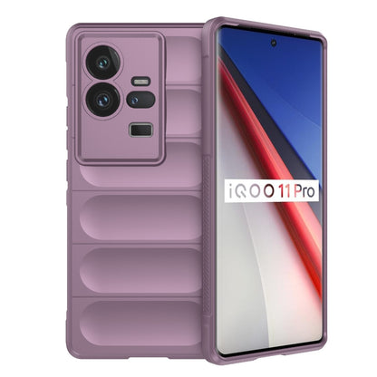vivo iQOO 11 Pro 5G Magic Shield TPU + Flannel Phone Case: Durable, Non-toxic, Easy Access, Stylish Design