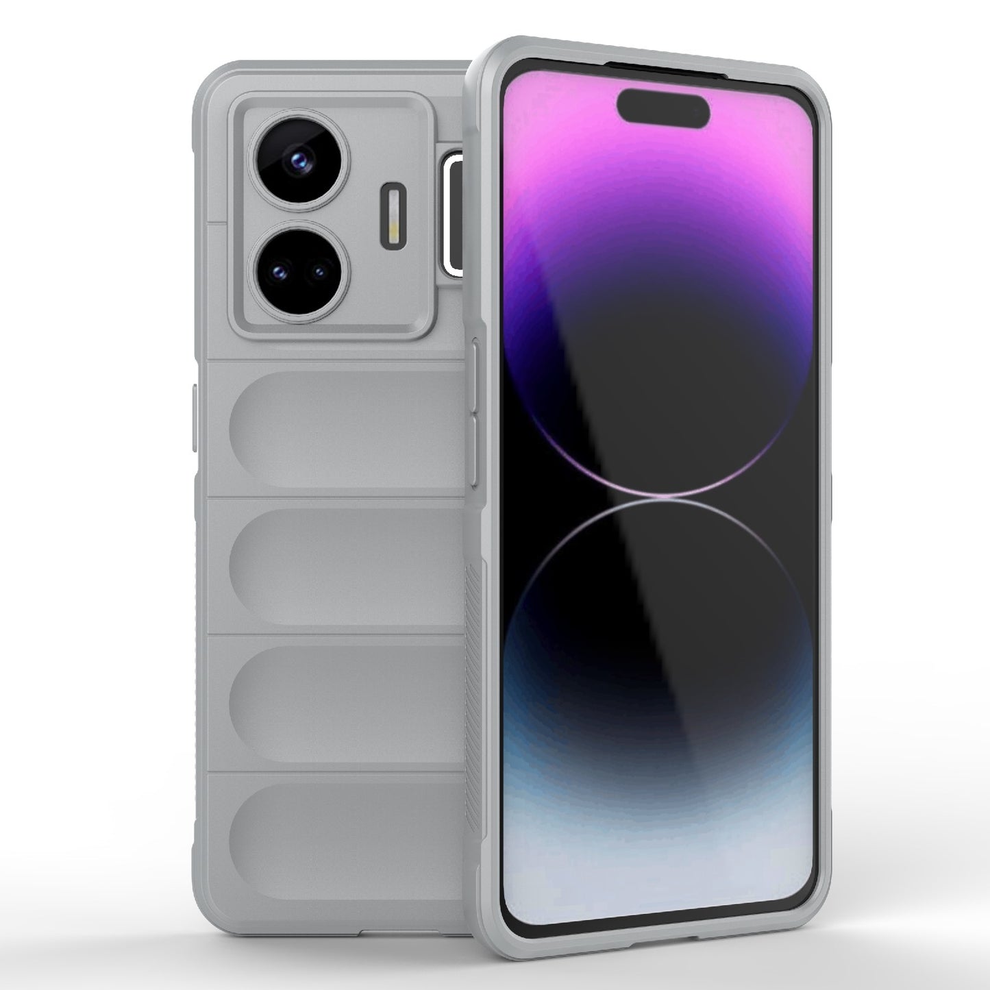 Realme GT Neo 5 5G Magic Shield TPU + Flannel Phone Case: Durable, Non-toxic, Easy Access, Stylish Design