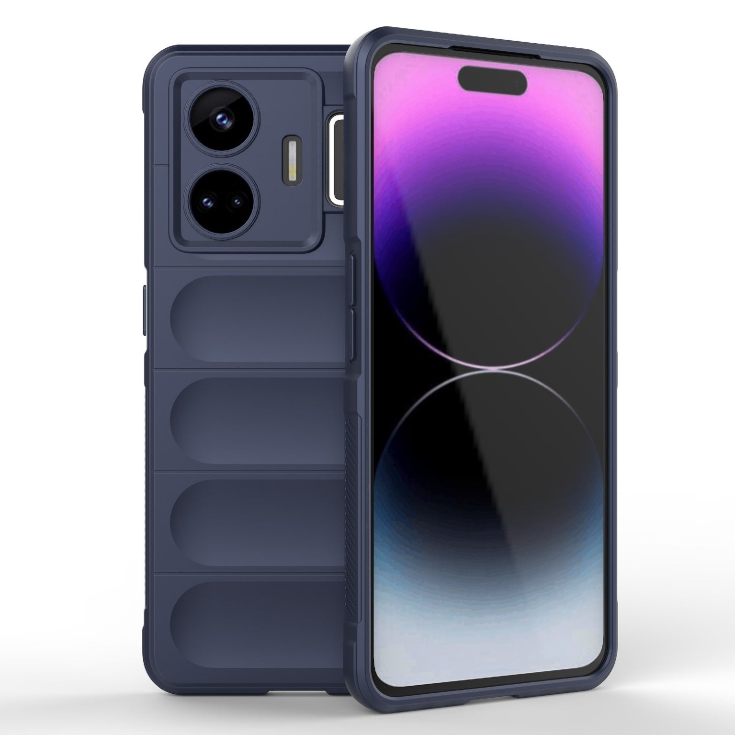 Realme GT Neo 5 5G Magic Shield TPU + Flannel Phone Case: Durable, Non-toxic, Easy Access, Stylish Design