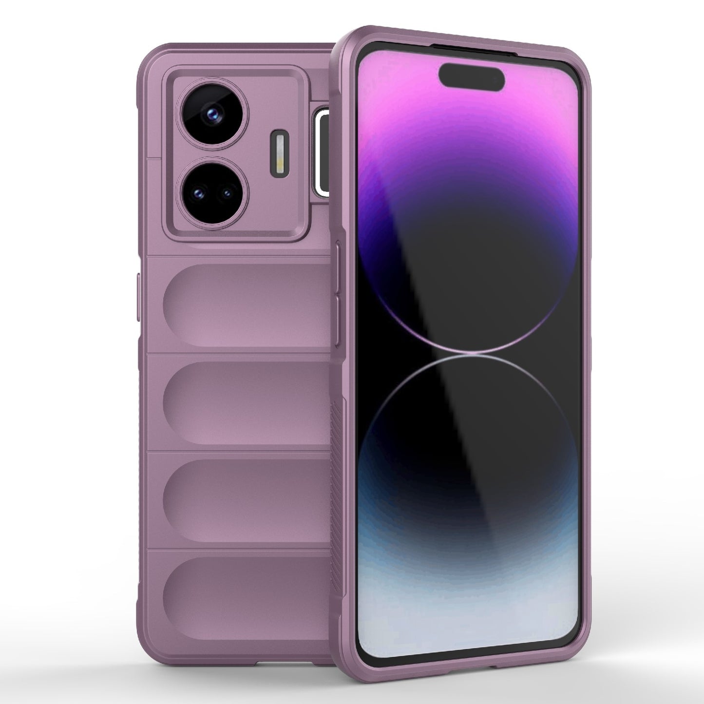 Realme GT Neo 5 5G Magic Shield TPU + Flannel Phone Case: Durable, Non-toxic, Easy Access, Stylish Design