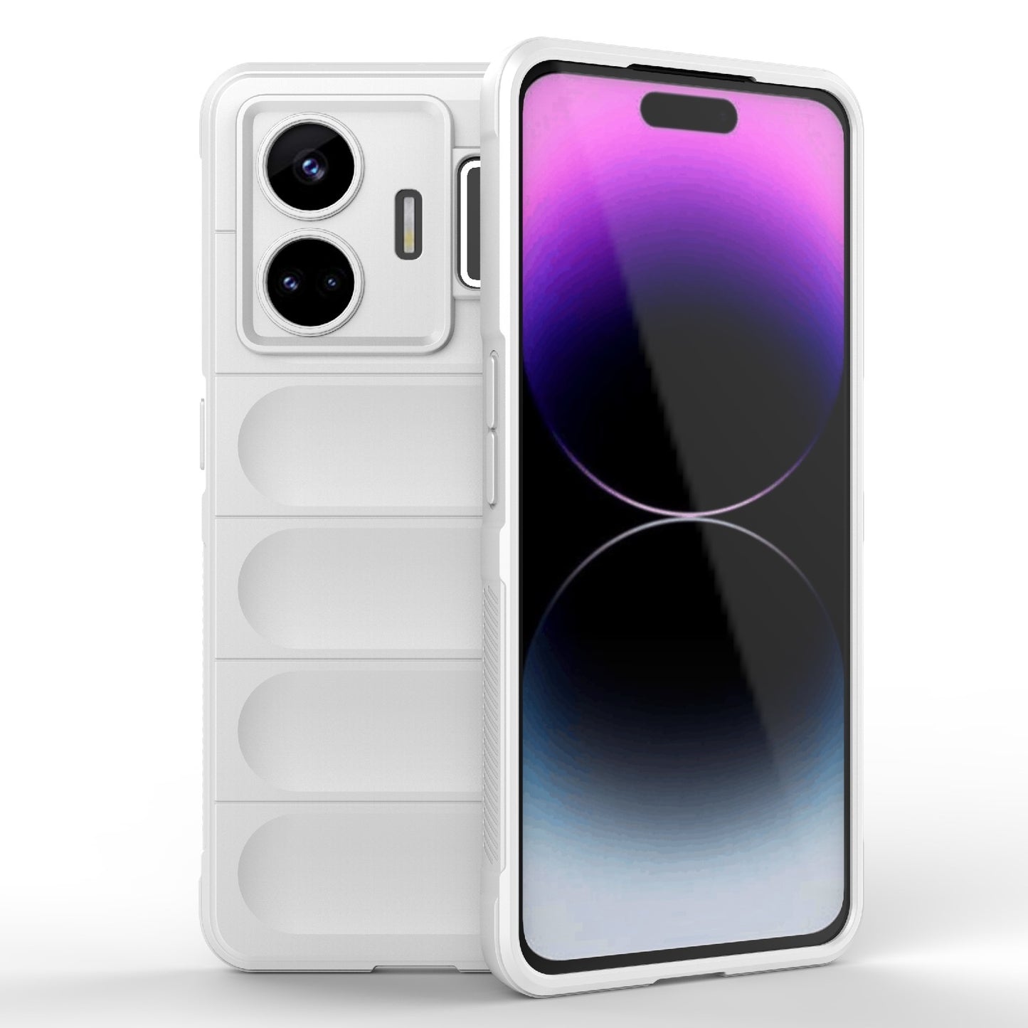 Realme GT Neo 5 5G Magic Shield TPU + Flannel Phone Case: Durable, Non-toxic, Easy Access, Stylish Design