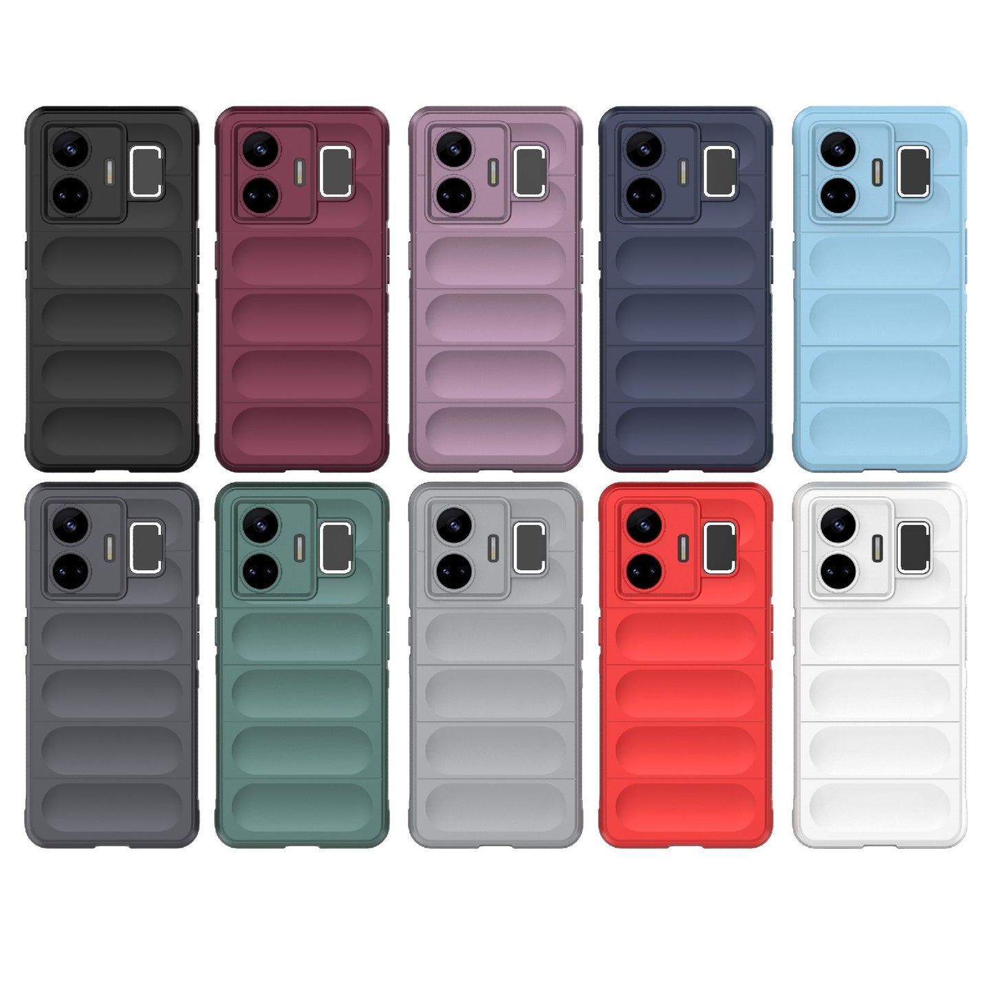 Realme GT Neo 5 5G Magic Shield TPU + Flannel Phone Case: Durable, Non-toxic, Easy Access, Stylish Design