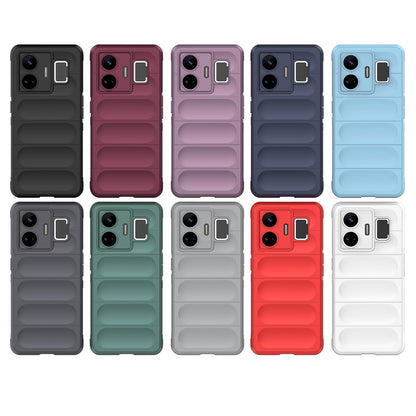 Realme GT Neo 5 5G Magic Shield TPU + Flannel Phone Case: Durable, Non-toxic, Easy Access, Stylish Design