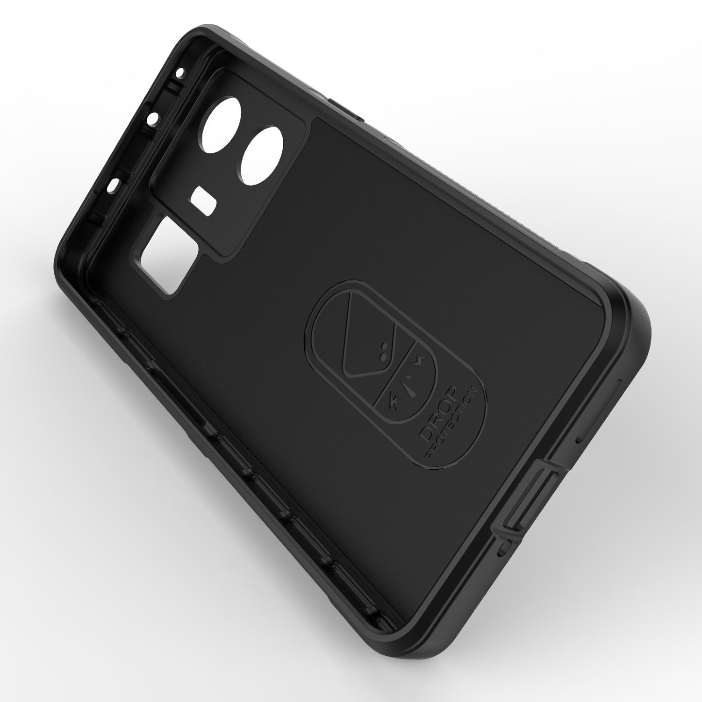 Realme GT Neo 5 5G Magic Shield TPU + Flannel Phone Case: Durable, Non-toxic, Easy Access, Stylish Design