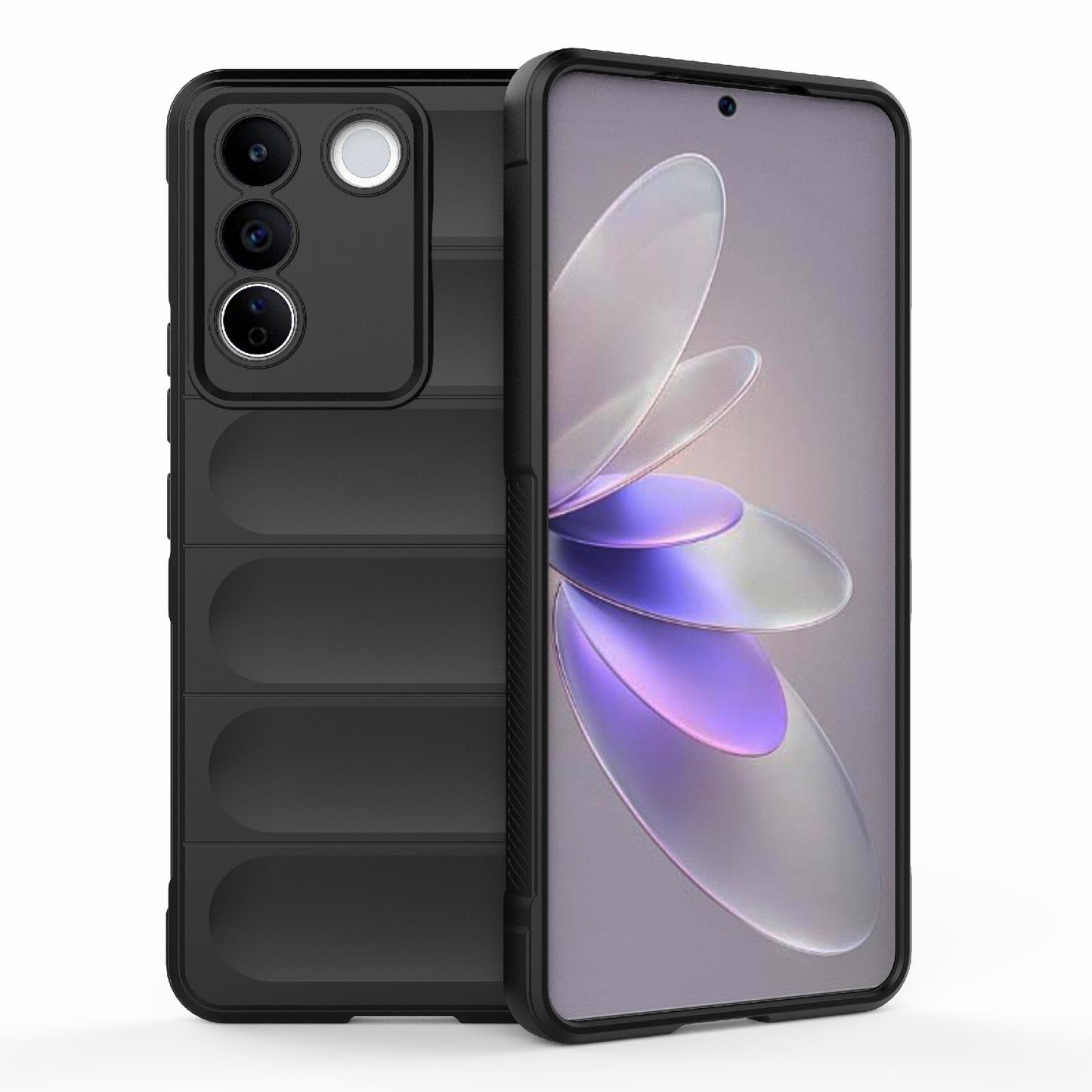 vivo S16e 5G Magic Shield TPU + Flannel Phone Case: Durable, Non-toxic, Easy Access, Stylish Design