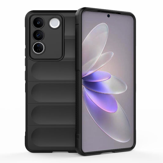 vivo S16e 5G Magic Shield TPU + Flannel Phone Case: Durable, Non-toxic, Easy Access, Stylish Design