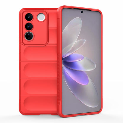 vivo S16e 5G Magic Shield TPU + Flannel Phone Case: Durable, Non-toxic, Easy Access, Stylish Design