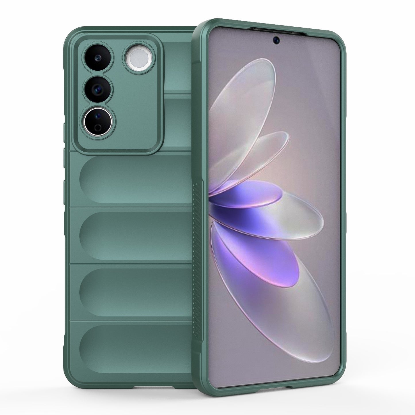 vivo S16e 5G Magic Shield TPU + Flannel Phone Case: Durable, Non-toxic, Easy Access, Stylish Design