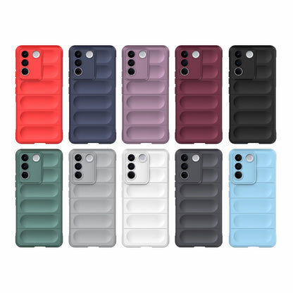 vivo S16e 5G Magic Shield TPU + Flannel Phone Case: Durable, Non-toxic, Easy Access, Stylish Design
