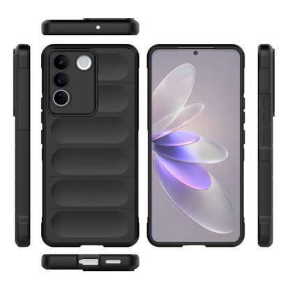 vivo S16e 5G Magic Shield TPU + Flannel Phone Case: Durable, Non-toxic, Easy Access, Stylish Design