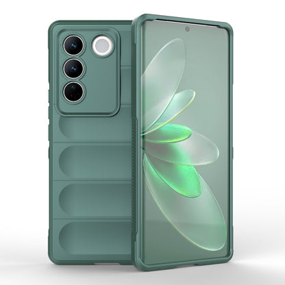 vivo S16 Pro 5G Magic Shield TPU + Flannel Phone Case: Durable, Non-toxic, Easy Access, Stylish Design