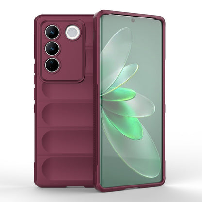 vivo S16 Pro 5G Magic Shield TPU + Flannel Phone Case: Durable, Non-toxic, Easy Access, Stylish Design