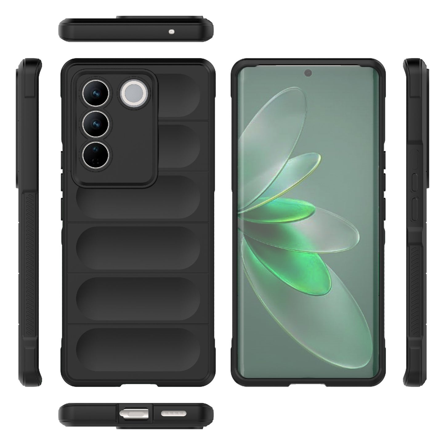 vivo S16 Pro 5G Magic Shield TPU + Flannel Phone Case: Durable, Non-toxic, Easy Access, Stylish Design