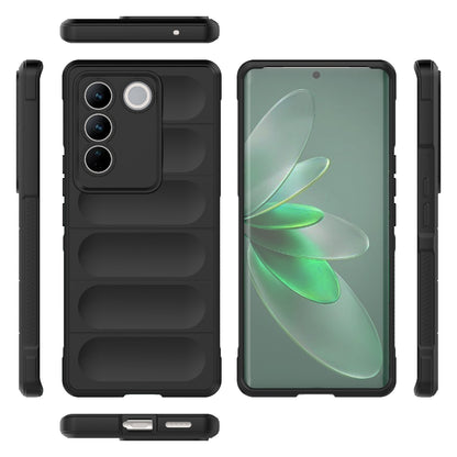 vivo S16 Pro 5G Magic Shield TPU + Flannel Phone Case: Durable, Non-toxic, Easy Access, Stylish Design