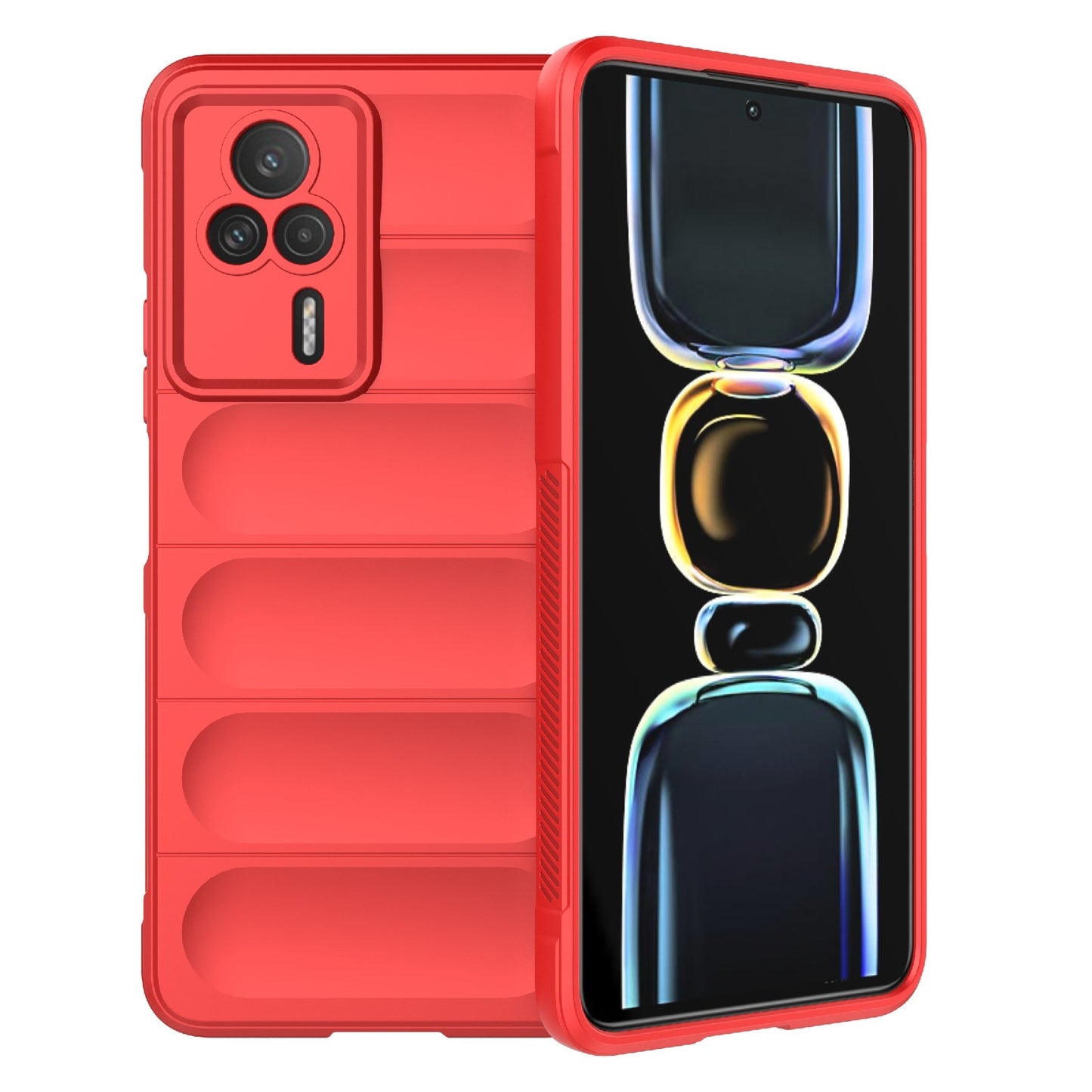 Xiaomi Redmi K60E 5G Magic Shield TPU + Flannel Phone Case: Durable, Non-toxic, Easy Access, Stylish Design