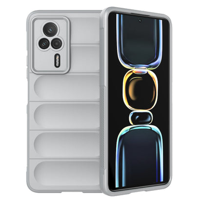 Xiaomi Redmi K60E 5G Magic Shield TPU + Flannel Phone Case: Durable, Non-toxic, Easy Access, Stylish Design