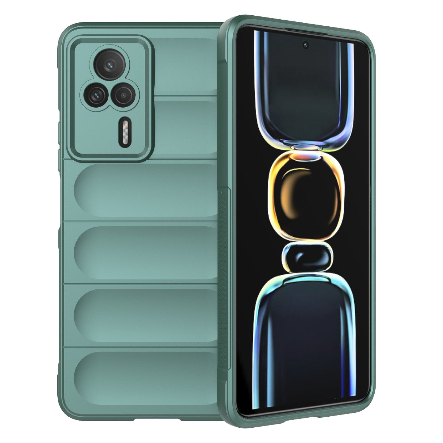 Xiaomi Redmi K60E 5G Magic Shield TPU + Flannel Phone Case: Durable, Non-toxic, Easy Access, Stylish Design